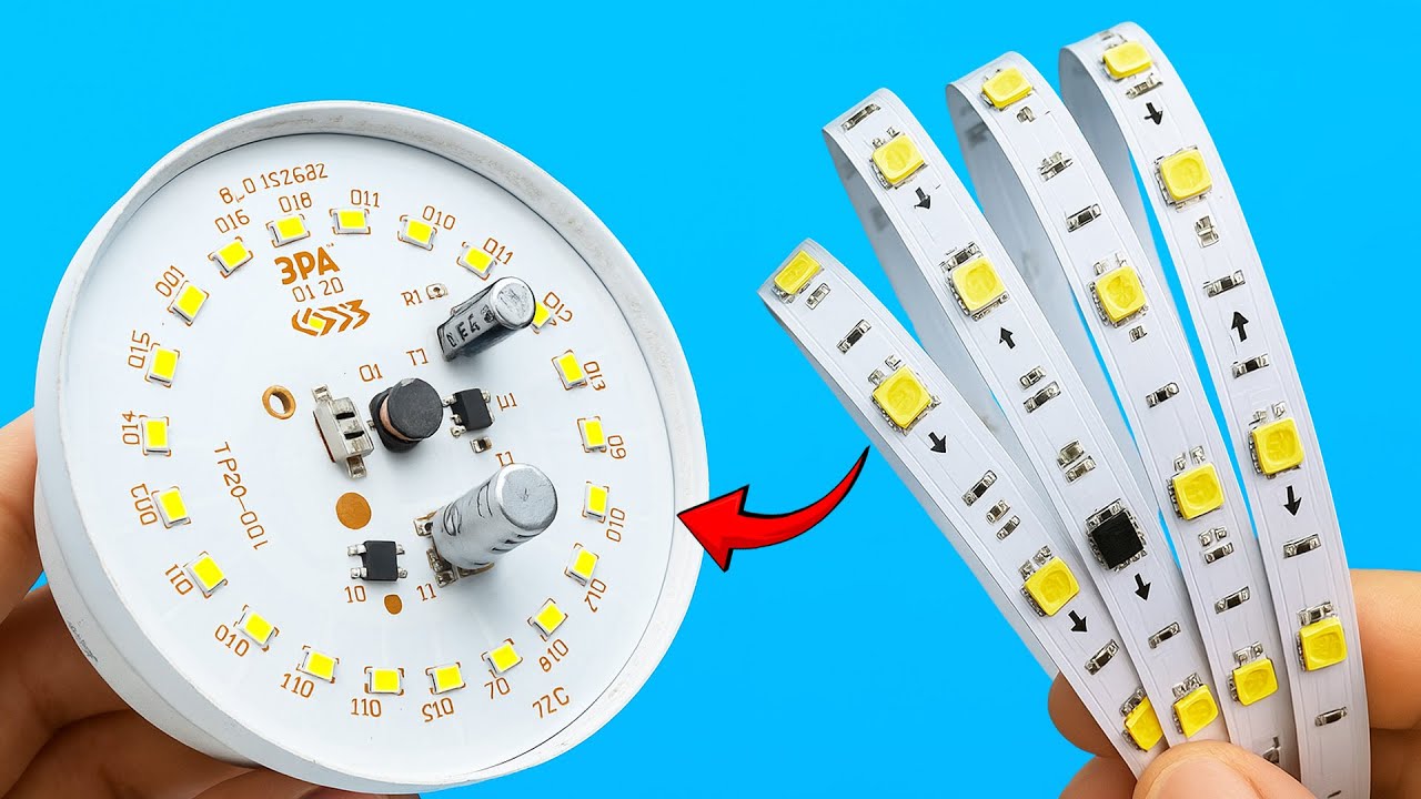 Просто воспользуйтесь этим трюком, и старые светодиодные лампочки можно реанимировать