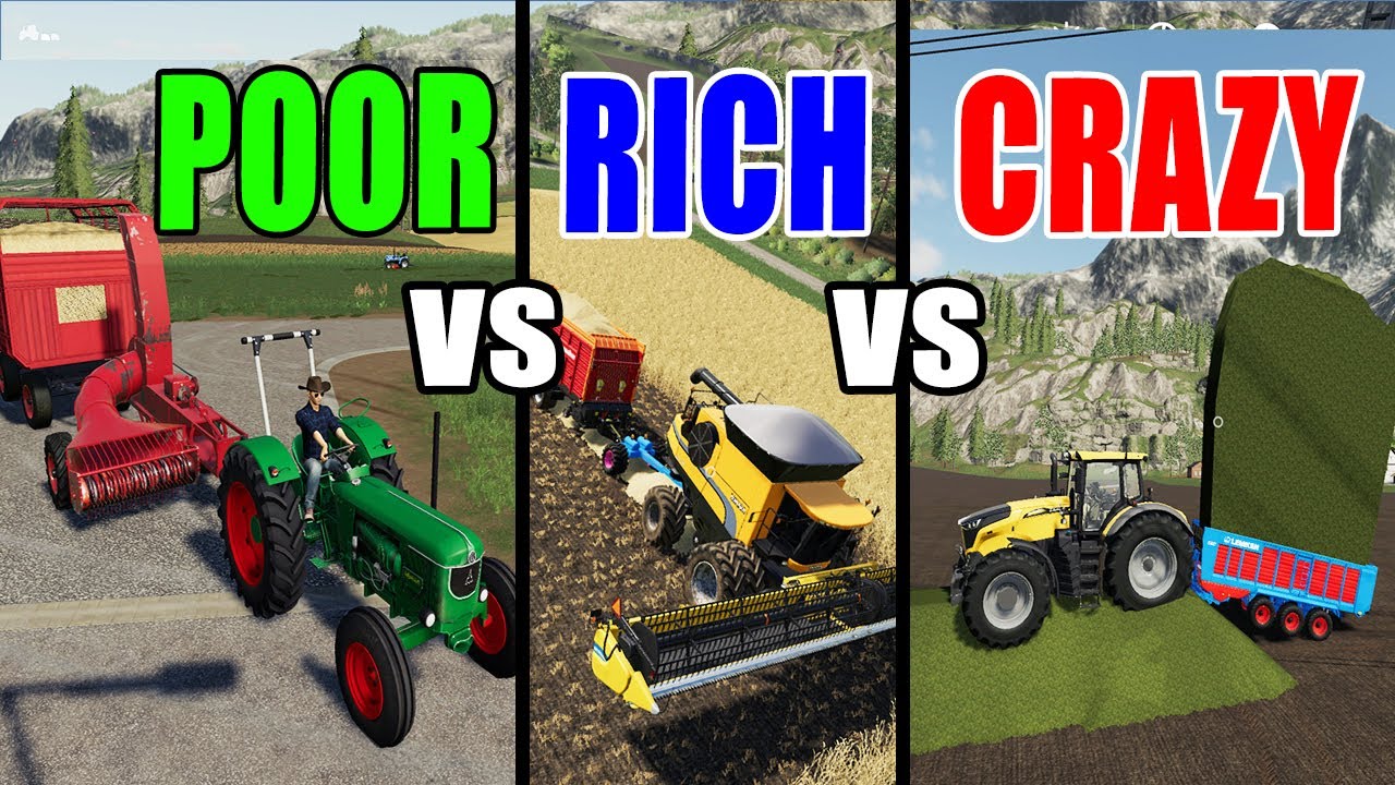 POOR FARMER vs RICH FARMER vs CRAZY FARMER; Farmer Comparison ...