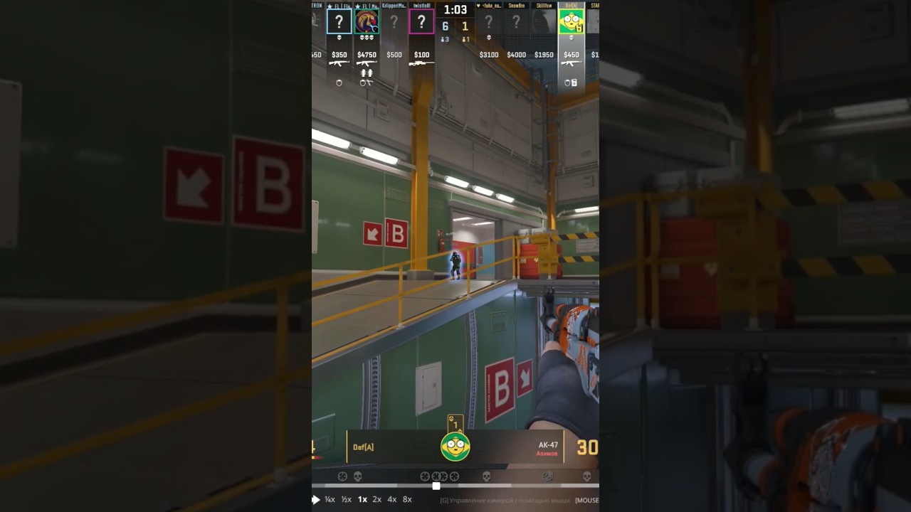 Counter-Strike 2 clutch 1vs4 Nuke 2024