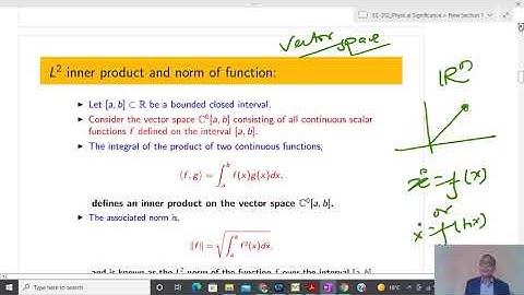 EE-312: Lecture-17 (Physical  Significance of Mathematics): An Introduction to Normed Linear Space