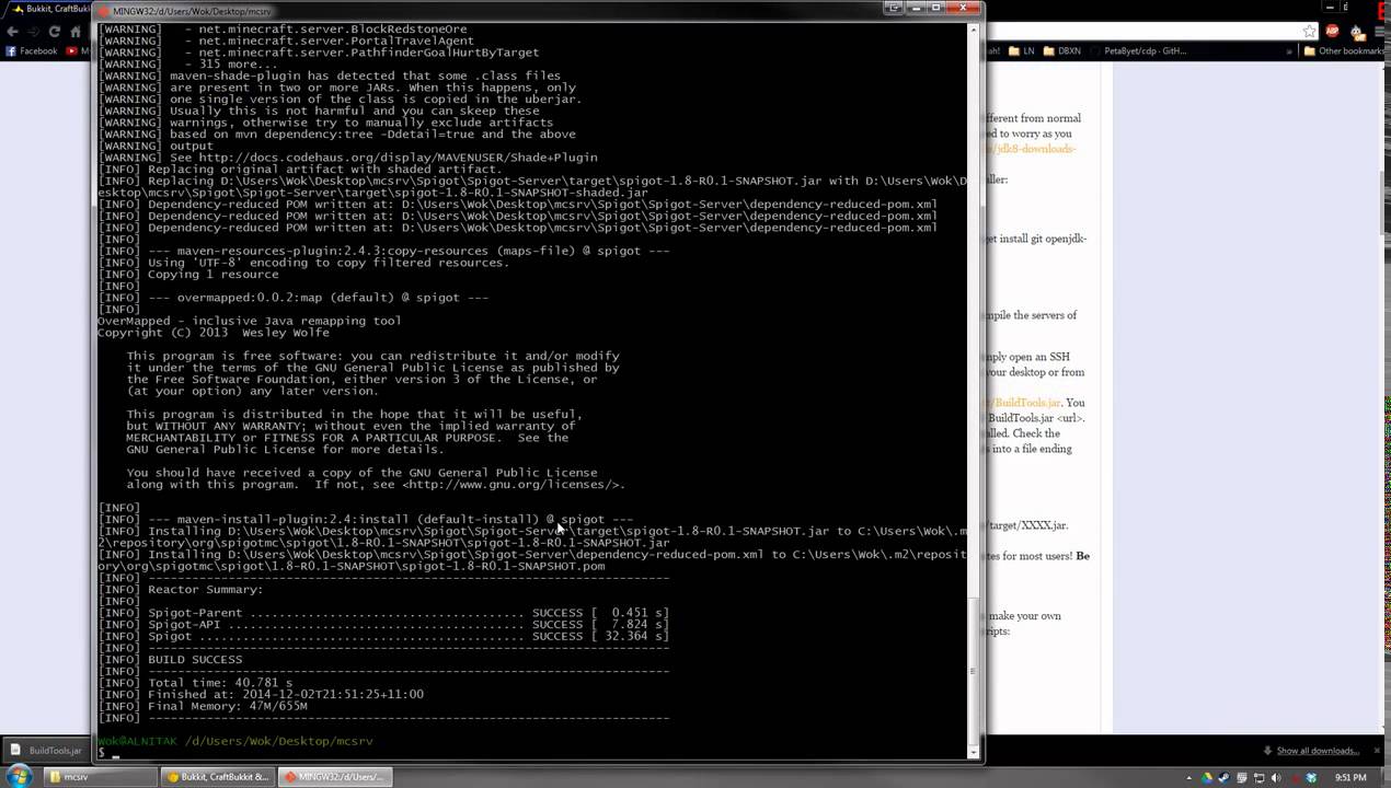 How To: Download and Compile Bukkit, CraftBukkit and Spigot 1.8 on Windows - YouTube