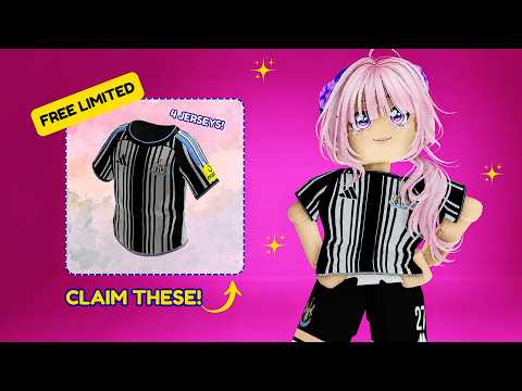 FREE Roblox UGCs! 🎁 4 FREE LIMITED Jerseys Available NOW! ⚽🔥