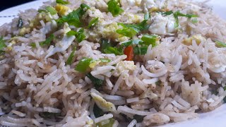 Tasty and Quick Egg Fried Rice Recipe (ایگ فرائیڈ رائس) | Restaurant Style Egg Fried Rice