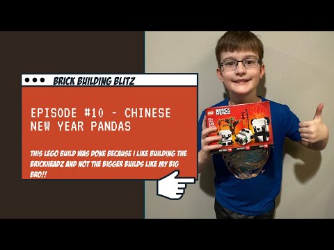 Brick Building Blitz Episode 10 Chinese New Year Pandas