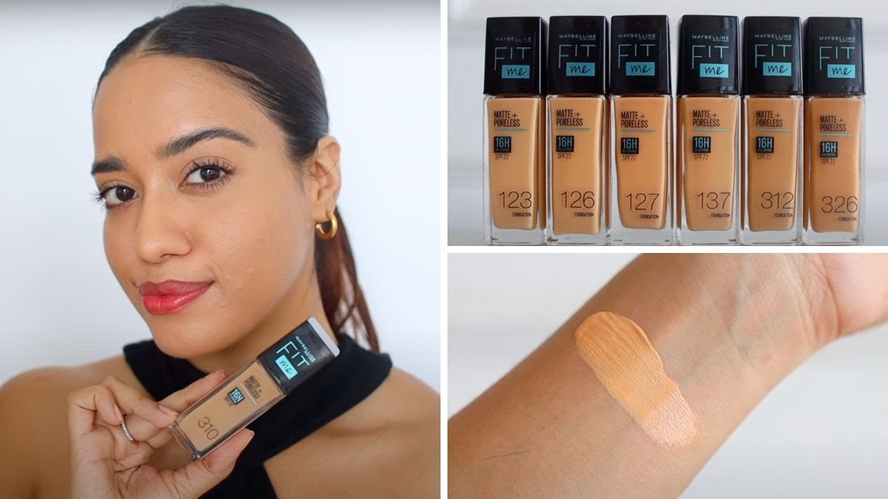 Maybelline New York Fit Me! Matte Poreless Foundation - Multiple Shades  Available