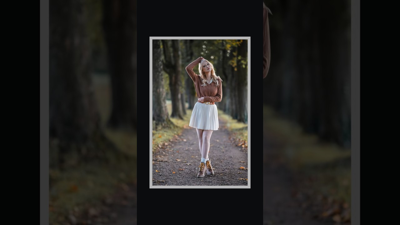 DIANA - An Autumn Portrait Shooting with Natural Light from a Photographers Point of View