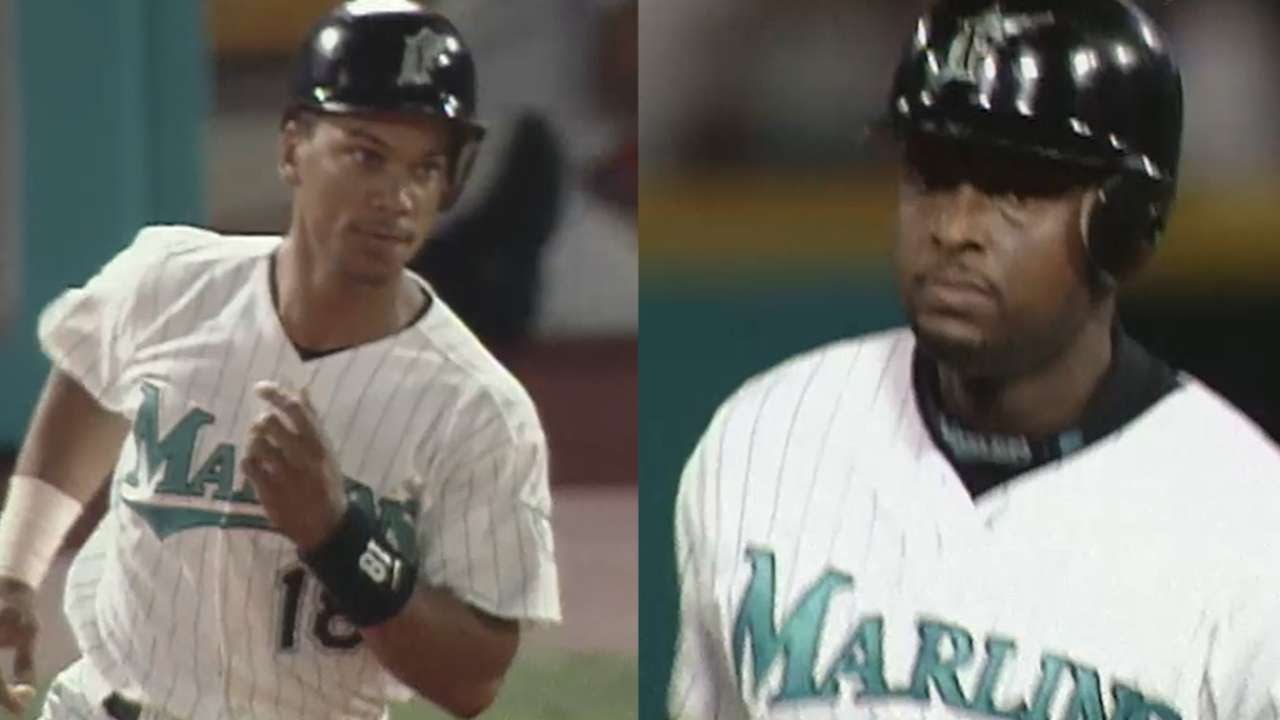 1997 WS Gm1: Alou, Johnson hit back-to-back homers 