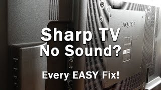 Sharp TV No Sound Troubleshooting | (No Sound Through HDMI for Aquos TVs)