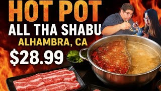 The Best All You Can Eat HOT POT in LA,California! |All That Shabu🍲 #seafood #buffet #california  