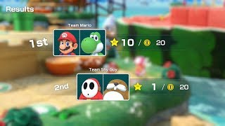 Super Mario Party Partner Party #699 Watermelon Walkabout Mario & Yoshi vs Shy Guy & Monty Mole