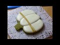 How to decorate fall pumpkins with roses 秋天氣氛的南瓜糖霜餅乾