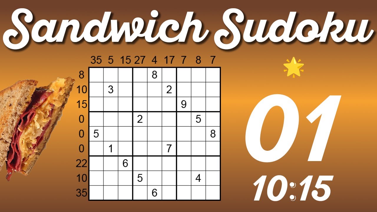 Sandwich Sudoku de Cracking the Cryptic Nivel 1 YouTube