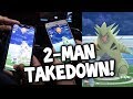 POKEMON GO 2 MAN TYRANITAR RAID TAKEDOWN GAMEPLAY (TOP GLOBAL TIME
REVERSAL & LEGOMIN TYRANITAR DUO)
