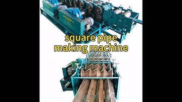 Round to square & rectangular pipe tube making machine (no need to change molds)