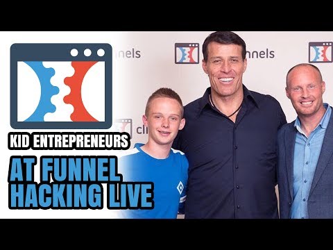 Kids Entrepreneurs At Funnel Hacking Live (Featuring Caleb Maddix, Tony Robbins and more)