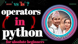 Operators in python for absolute beginners