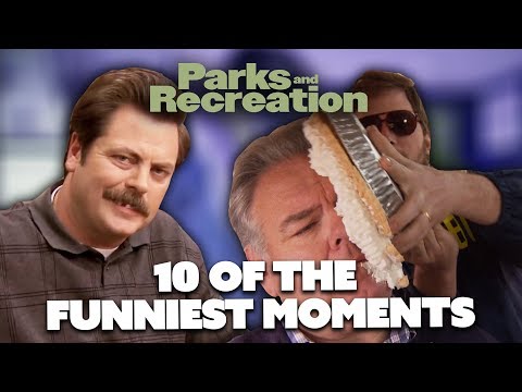 10 Of The Funniest Parks and Recreation Moments | Comedy Bites