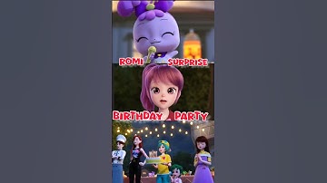 Romi Surprise Birthday party🩵#teenieping #princess #romi #surprise #birthday #party #trend