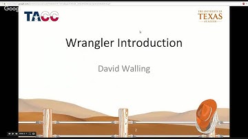 Introduction to Data Analytics on Wrangler 3.9.2016