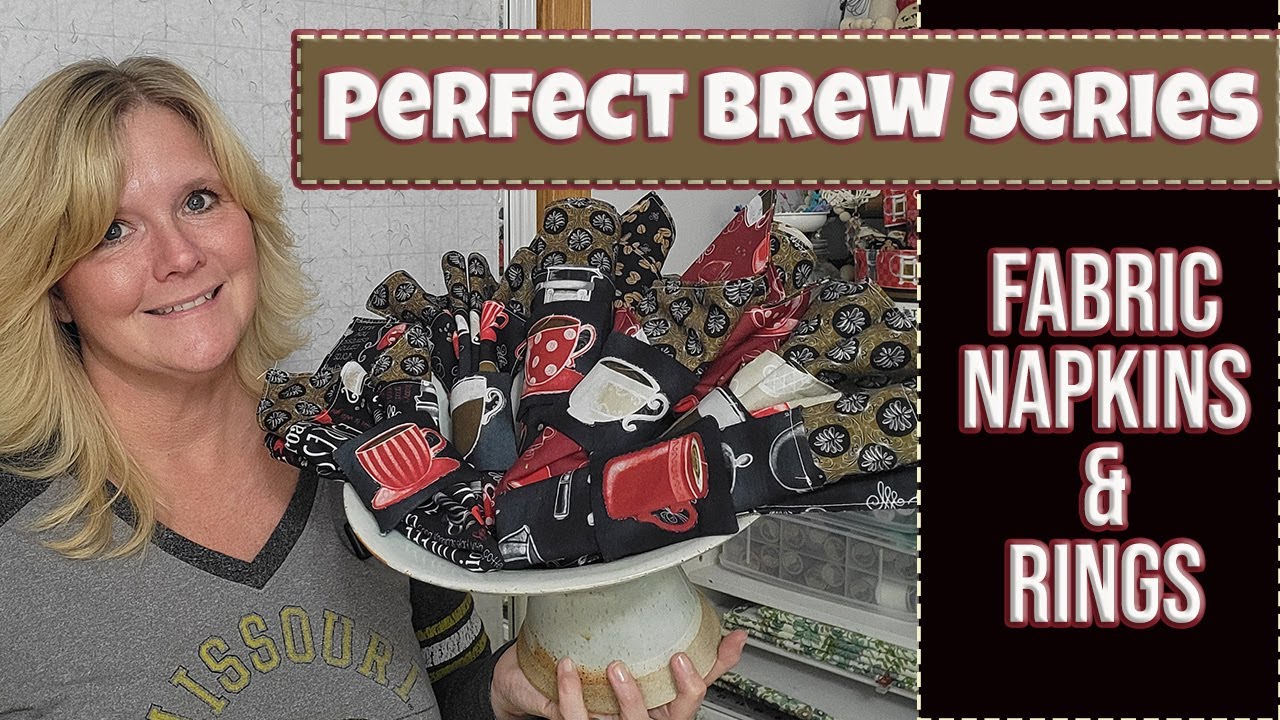 Простые тканевые салфетки и кольца для салфеток | Серия Perfect Brew