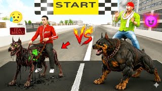 Chacha Ka Zombie Dog 😱 VS Jack Ka Darpok Dog 😥 Racing Chalenge 💥 Indian Theft Auto Simulator 🎉