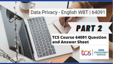 Data privacy|| TCS Tranining Question and Answers