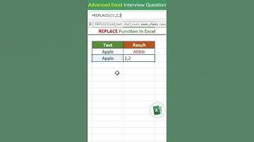 REPLACE function in excel | REPLACE formula in excel | excel interview questions excel tips & tricks