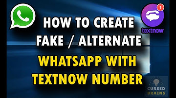 How To Create Fake / Alternate WhatsApp Account - TextNow Working Number - Easy Way