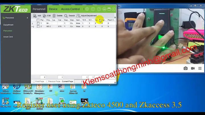 Zkteco F16 - Zk 4500 - ZkAccess 3.5 Quick Start Guide.