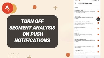 How To Turn Off Segment Analysis On Push Notifications On Strava App