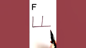 Easy Auto drawing from F #simple #amazing #sketch #art #reels #doodle #doodleart #viral #drawing