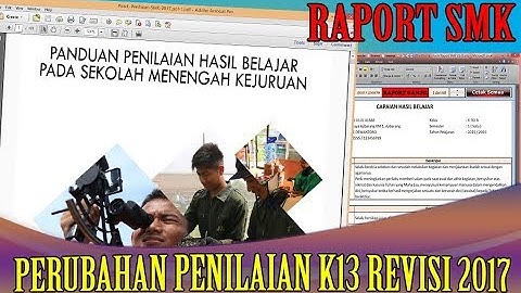 PANDUAN PENILAIAN K13 SMK TP 2017 2018 (REVISI 2017)