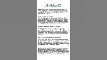 Daffodils by William Wordsworth Summary | #wordsworth #daffodils #spring #summary #poem