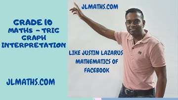GRADE 10 MATHS - TRIG GRAPH INTERPRETATION (NOV 2019 P2)
