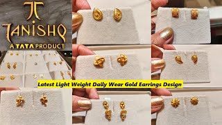 Tanishq Daily Wear Gold Earrings Collection💫💫 || Light Weight Earrings starting at Just 1.7gms😱😱