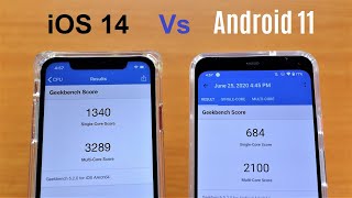 iPhone 11 iOS 14 Vs Pixel 4 XL Android 11 Benchmark Test