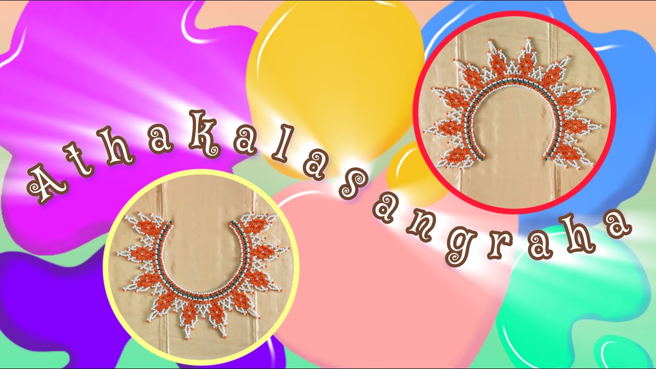 Necklace pattern motyache mahirap #athakalasangraha #trending #mahirap #rukhwat #beads #orange #diy