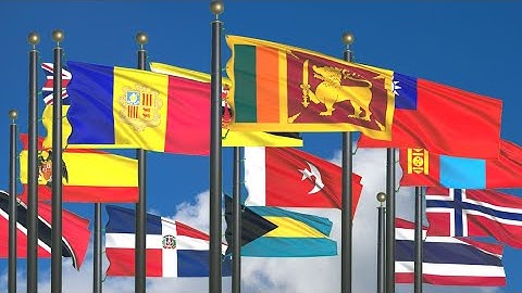 Retro Revival: 1970s World Flags in Dynamic Animation