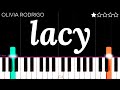 Olivia Rodrigo - lacy | EASY Piano Tutorial