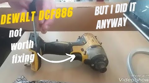 Dewalt DCF886 Impactor repair (the fix that isn