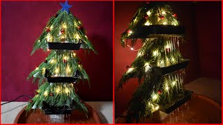 From Styrofoam to  Christmas Tree Fountain