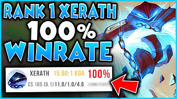 #1 XERATH WORLD UNREAL 100% WIN-RATE AT DIAMOND 1?!? INSANE WIN-RATE! - League of Legends