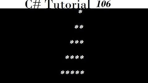 Printing Triangle Pattern in C# Example Seventeen