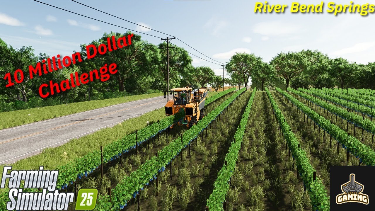 First Grape Harvest! - $10M Challenge - FS25 (Episode 14)