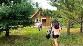 3 Days In The Woods At My Off Grid Cabin With My Family | Foraging For Berries
