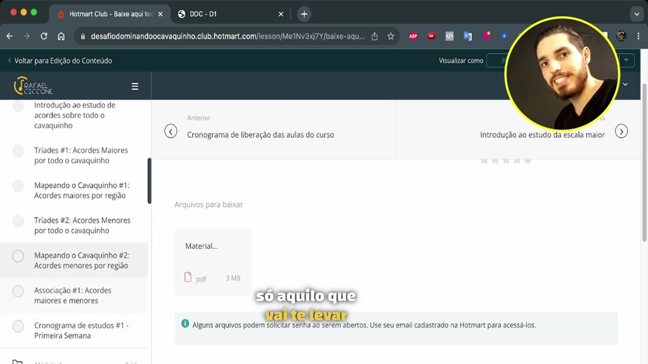 Veja como é o Desafio Dominando o Cavaquinho por dentro + Apresentação do Material de Apoio.