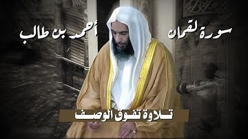 تلاوة بديعه من سورة لقمان بصوت فضيلة الشيخ أحمد بن طالب.🫀🎧