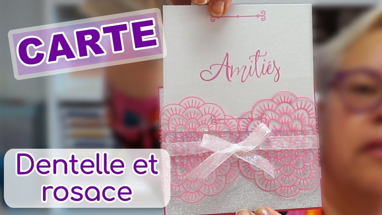 TUTO CARTE : dentelle et rosace pour carte d'invitation | Scrapitude