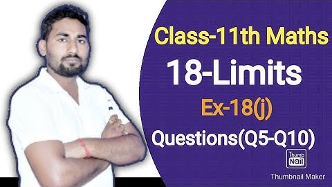 Limits Class 11 Maths | L-Hospital Rule | Calculus | Chapter 18 | Ex-18(j) Q5 to Q10