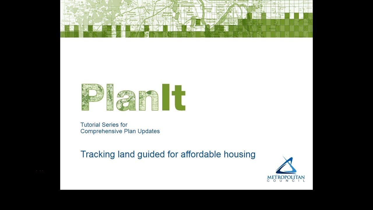 PlanIt Tracking Land Guided for Affordable Housing Tutorial YouTube